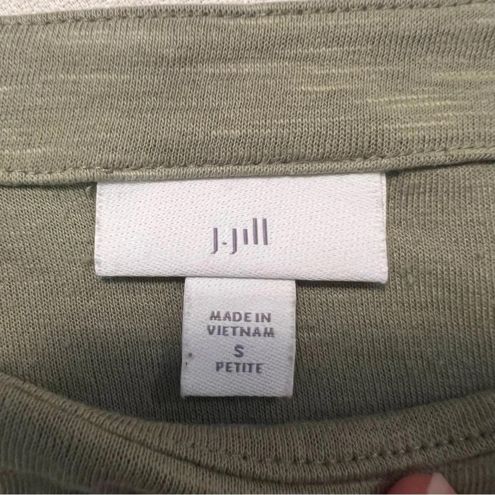 - J. Jill cotton blend pullover sweatshirt kangaroo pockets. - Picture 8 of 14